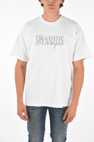 T-Shirt Girocollo LOS ANGELES in Cotone 