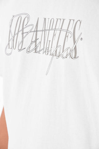 T-Shirt Girocollo LOS ANGELES in Cotone 