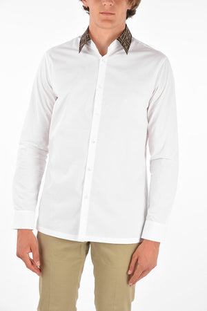 Cotton Monogram Neck Shirt