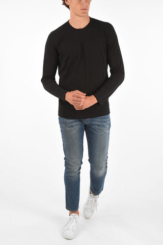 ID Embroidered Cotton Crew-Neck Sweater