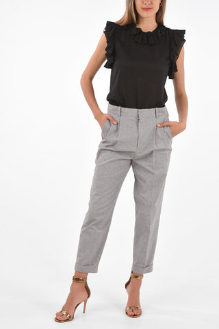 ÉTOILE Pantaloni LOWEA con Stampa Occhio di Pernice