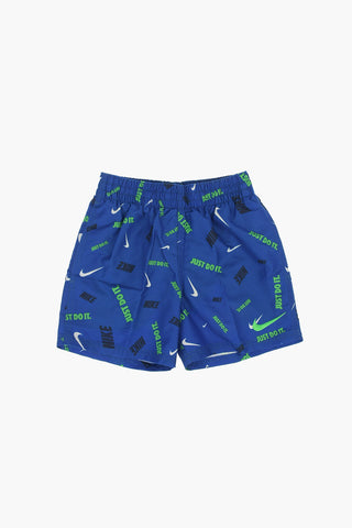 Logo Printed Boxer Swimsuit
