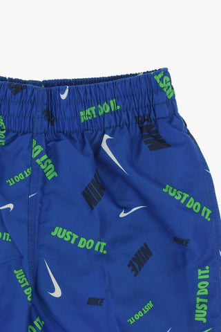 Logo Printed Boxer Swimsuit