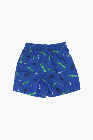 Logo Printed Boxer Swimsuit