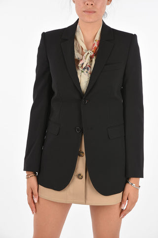 2 Button Blazer with Padded Shoulders