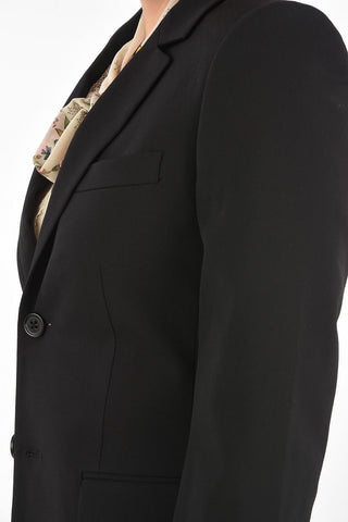 2 Button Blazer with Padded Shoulders