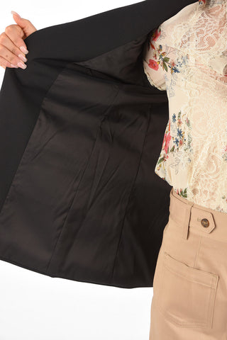2 Button Blazer with Padded Shoulders