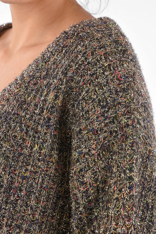 ARMANI EXCHANGE Lurex V-Neck Sweater