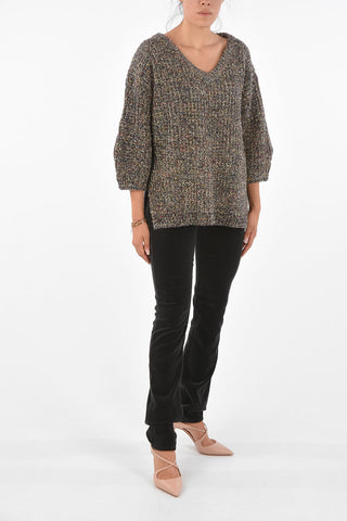 ARMANI EXCHANGE Lurex V-Neck Sweater