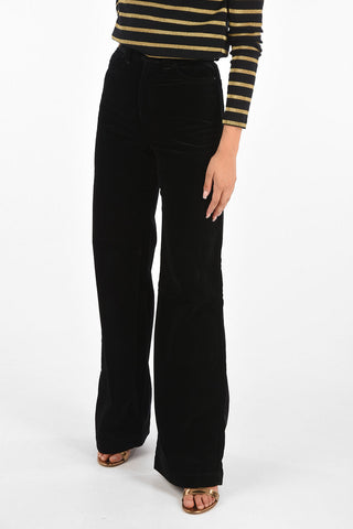 EMPORIO Velvet High Waist Palazzo Pants