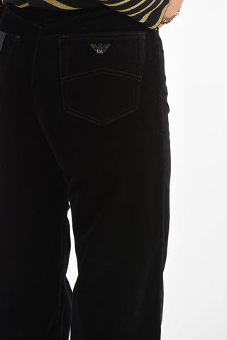 EMPORIO Velvet High Waist Palazzo Pants