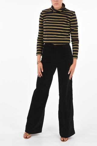 EMPORIO Velvet High Waist Palazzo Pants