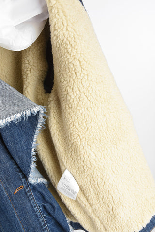 Denim Jacket with Ecoshearling Lining
