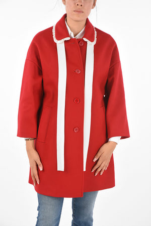 4 Button Coat with Bow