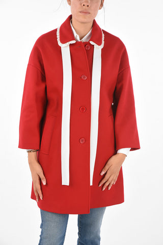 4 Button Coat with Bow