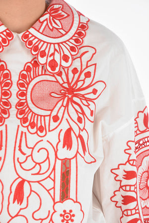 Blouse with Macrame Embroideries