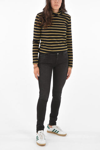 ARMANI EXCHANGE Glittered Bayader Striped Turtle-neck Sweater