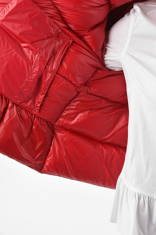 Down Jacket with Ruffle