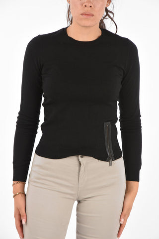 ARMANI EXCHANGE Blend Wool Zip Detail Sweater
