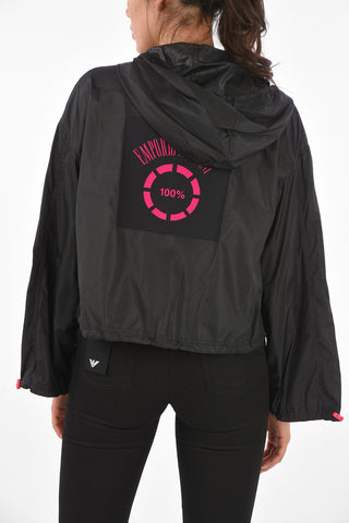 EMPORIO ARMANI Drawstring Sleeve Waterproof Jacket