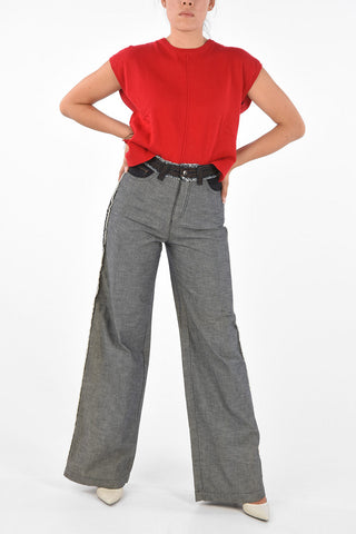EMPORIO Palazzo Piping Jeans