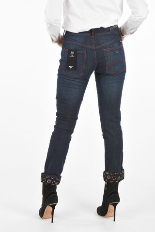 EMPORIO Floral Hem J09 Regular Fit Jeans