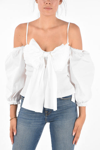 Cold Shoulder Top with Bow