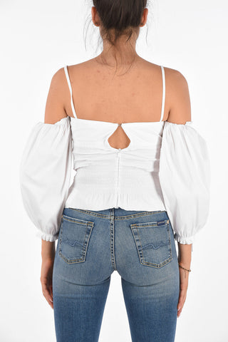 Cold Shoulder Top with Bow