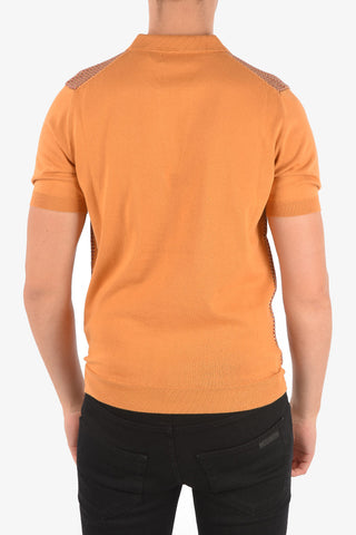 CC COLLECTION Polo Jacquard a Maniche Corte