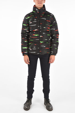 Printed Drawstring TSZE Down Jacket