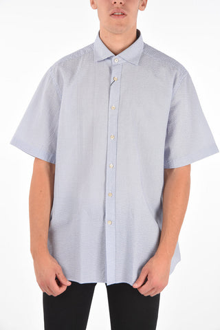 ID Printed Short Sleeve Classic Collar Shirt
