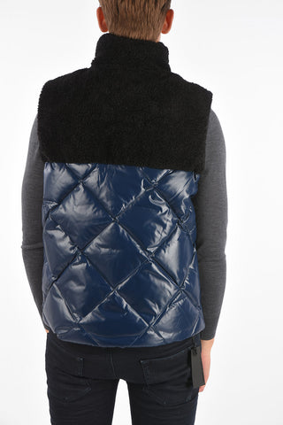 Faux Fur Sleeveless UNUKHALHAI Down Jacket