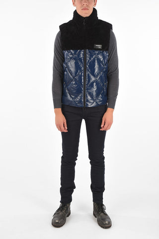 Faux Fur Sleeveless UNUKHALHAI Down Jacket