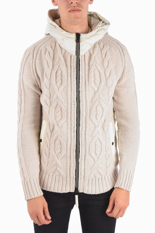 Cable Knit ADANEDHEL Hood Down Jacket 
