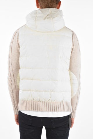 Cable Knit ADANEDHEL Hood Down Jacket 