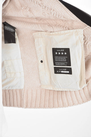 Cable Knit ADANEDHEL Hood Down Jacket 