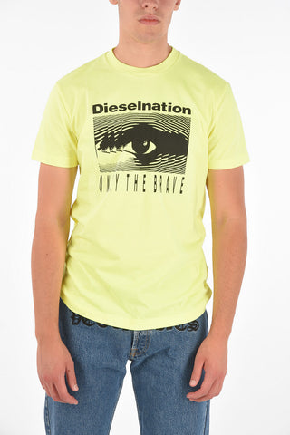 Fluo DIESELNATION Crewneck T-shirt