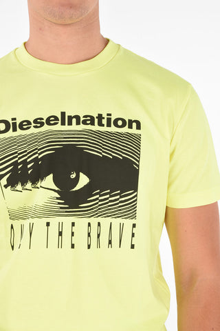 Fluo DIESELNATION Crewneck T-shirt