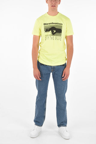 Fluo DIESELNATION Crewneck T-shirt