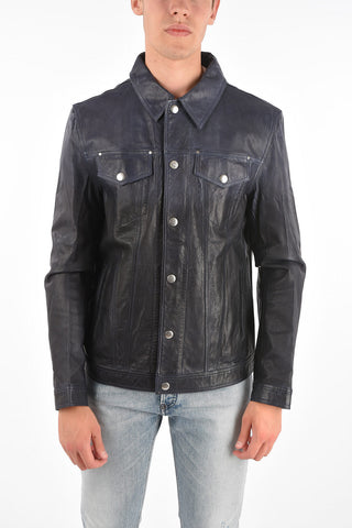 Leather L-NHILL-TRE Jacket