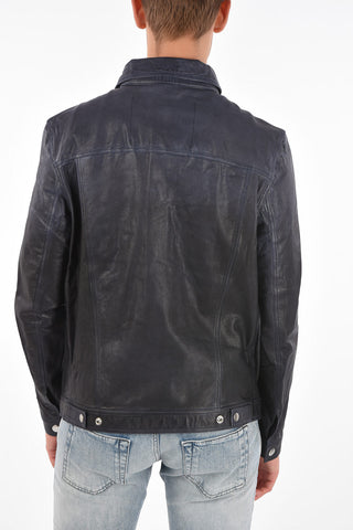 Leather L-NHILL-TRE Jacket