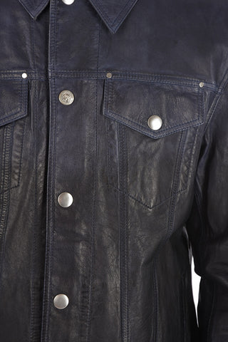 Leather L-NHILL-TRE Jacket