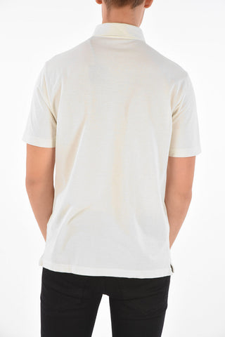 Cotton Short Sleeve Polo-Neck T-Shirt