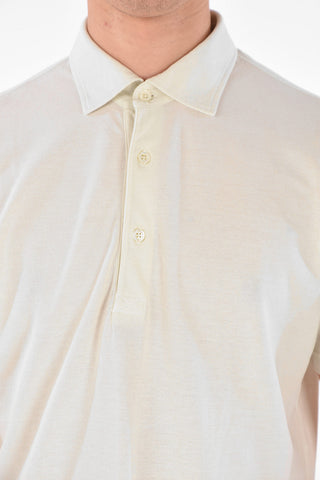 Cotton Short Sleeve Polo-Neck T-Shirt