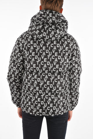 Logo Printed Full-Zipped AUVAQUATTRO Down Jacket