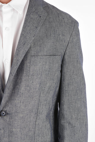 ID IDENTITY side vents notch lapel 2-button blazer drop 7R