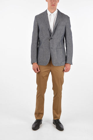 ID IDENTITY side vents notch lapel 2-button blazer drop 7R
