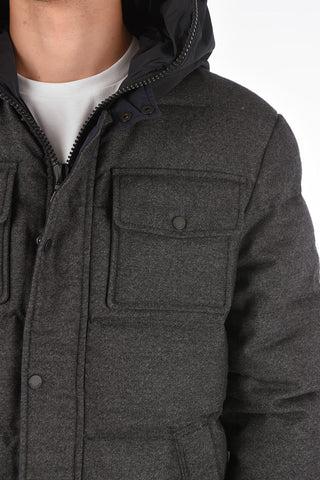 4 Pocket AINDREA Hood Down Jacket