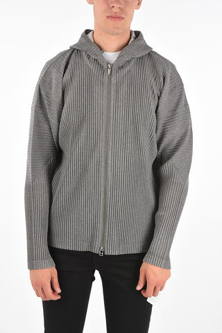 HOMME PLISSE Full Zip Hoodie