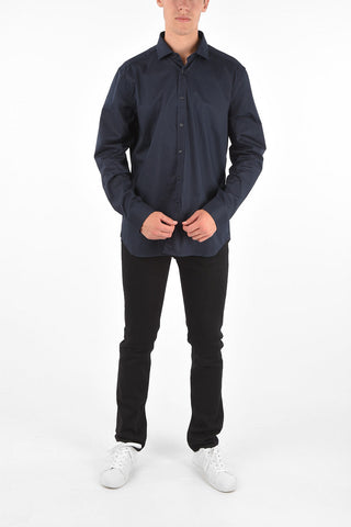 CC COLLECTION Stretch Cotton Long Sleeve Shirt